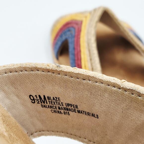 Impo Blaze Raffia Multicolored Memory Foam Comfort Sandals Women’s Size 9.5M - Picture 10 of 12